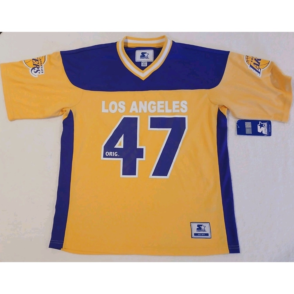 NEW Los Angeles Lakers Jersey‎ NBA Starter Jersey Size Medium 47 Jersey Lakers